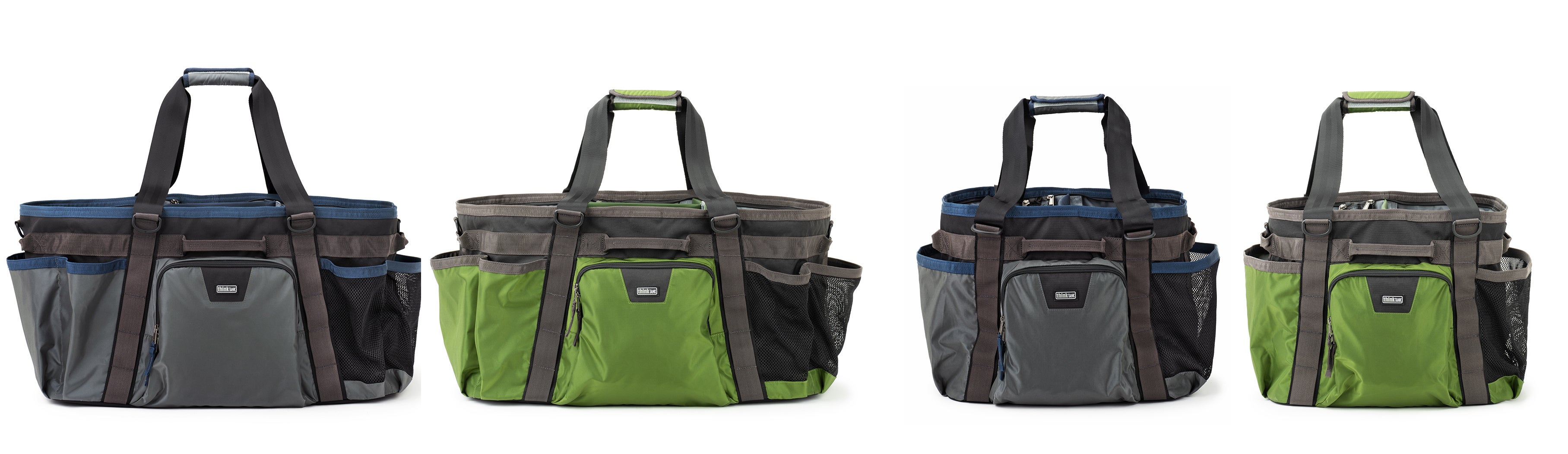 左から：75 ネイビーブルー、75 グリーン、50 ネイビーブルー、50 グリーン