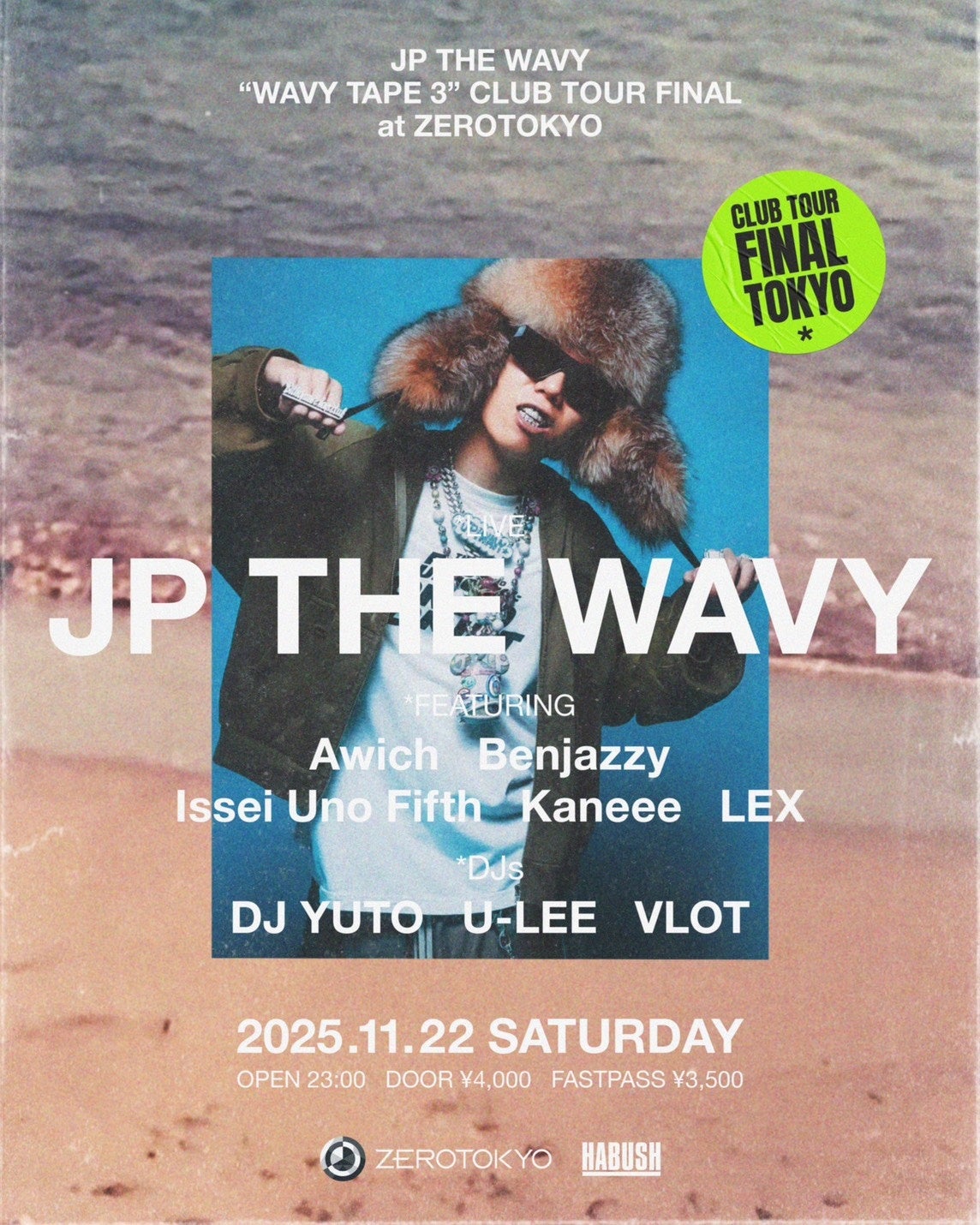 JP THE WAVY最新作『WAVY TAPE 3』の全国14箇所に及ぶクラブツアー