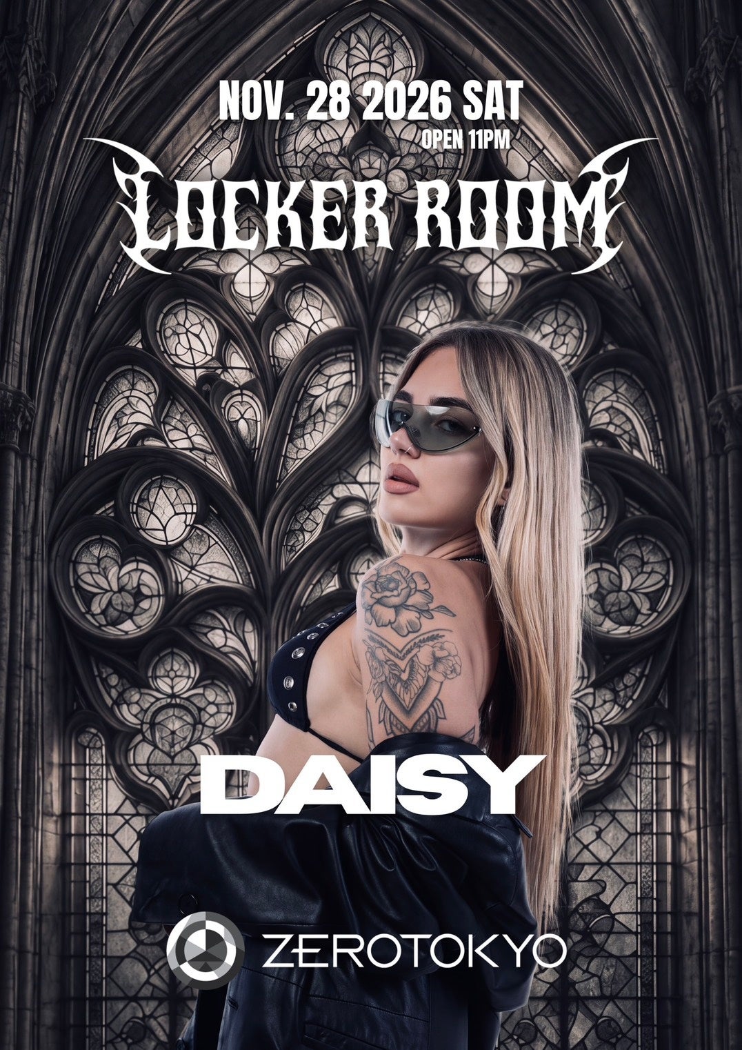 ハードテクノパーティー「Locker Room」にイタリアの新星ハードテクノ・アシッドテクノDJ「DAISY」が来日!!