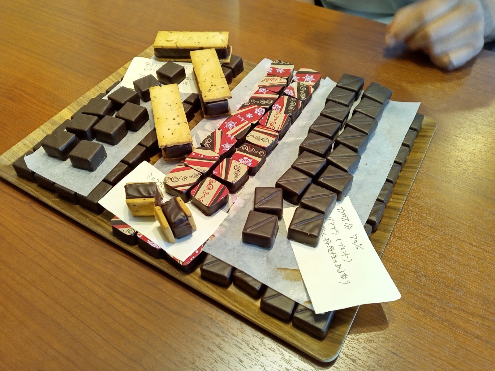 試作段階のチョコレート