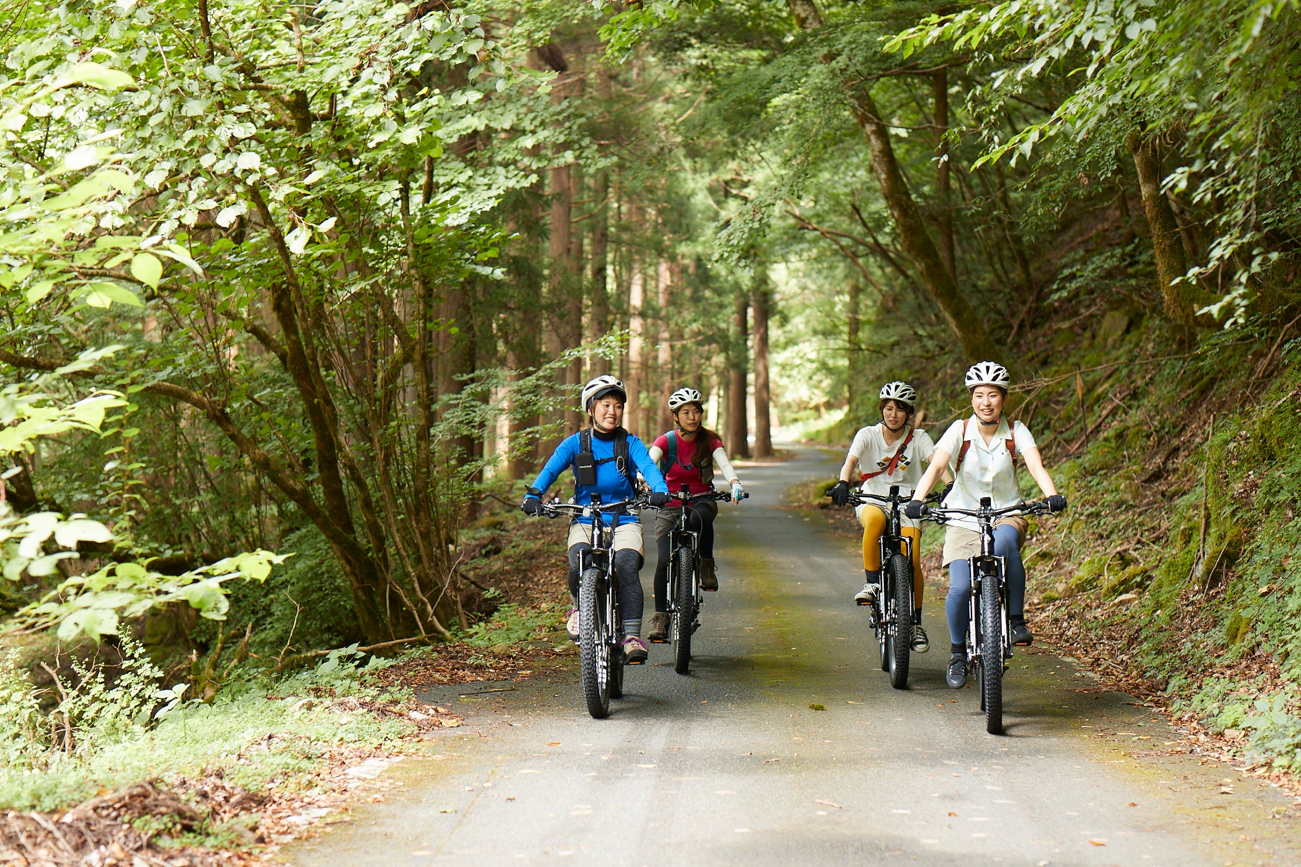 森林セラピーロードをE-bikeで駆け抜けるプログラム「セラピーバイク」（1泊2日のみ）