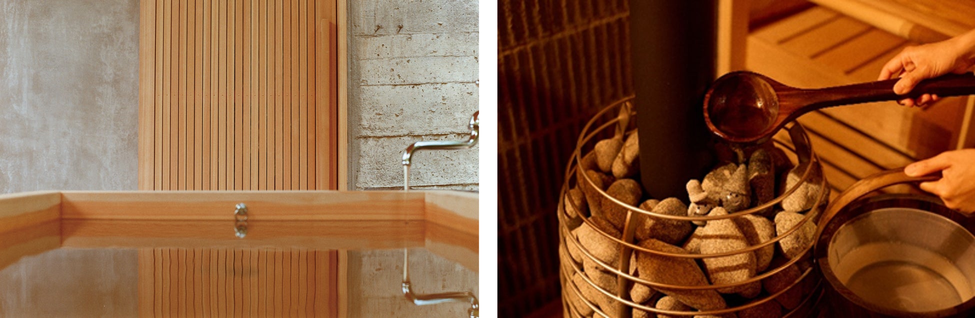 ©︎Daisuke Takashige|水風呂              ©︎Daisuke Takashige|ロウリュ