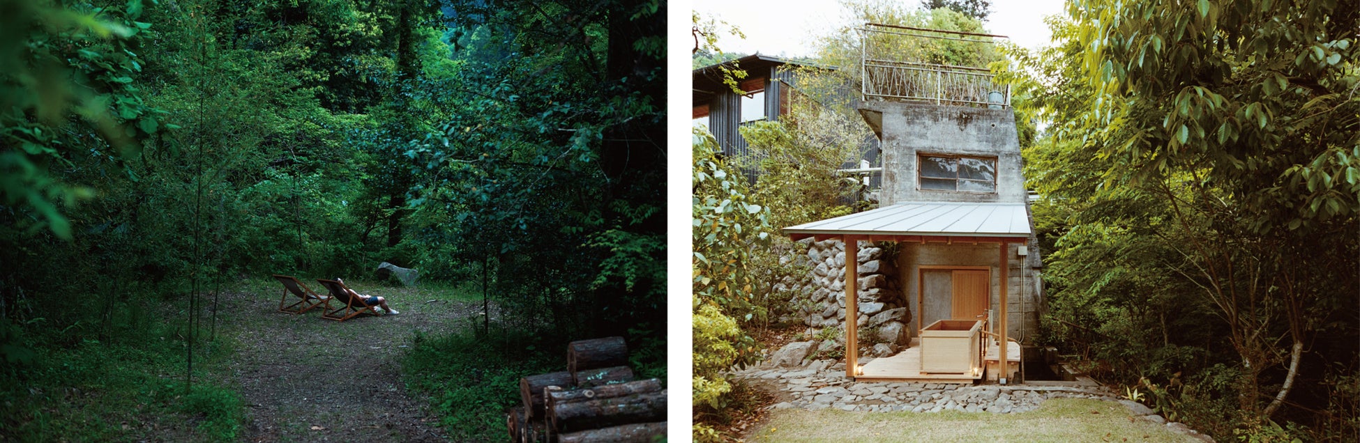 ©︎Daisuke Takashige |外気浴フィールド         ©︎Daisuke Takashige|サウナ外観