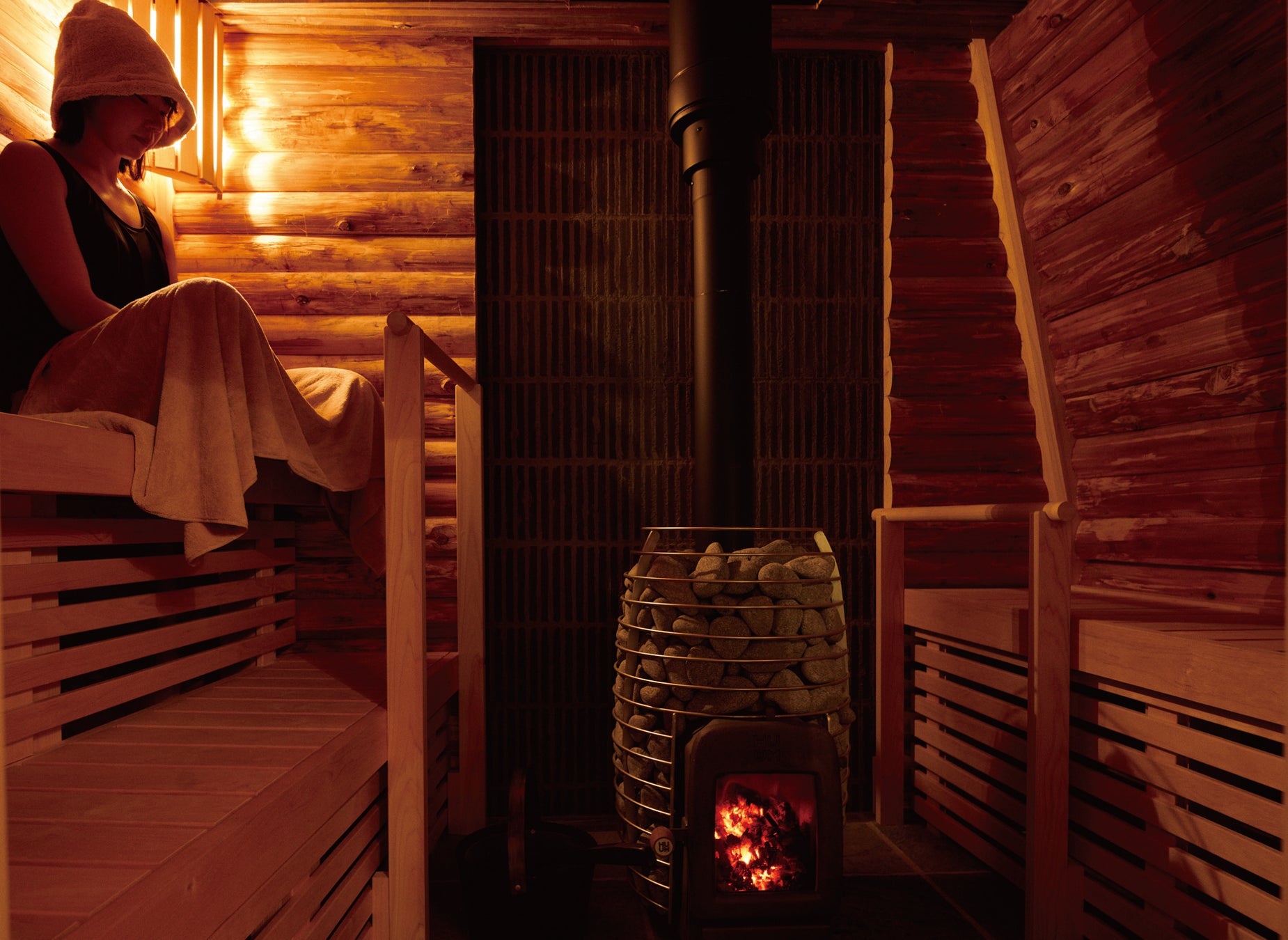 ©︎Daisuke Takashige|「風木水(FUKISUI)」サウナ内部