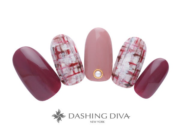 ツイード風のニュアンスチェックはこっくり深めなカラーで