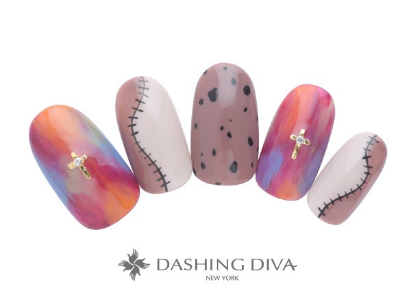 こっくり深めのおしゃれな配色につぎはぎアートでファニーに