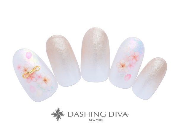 さりげないふんわり桜にちょこんとリボンでおめかしを