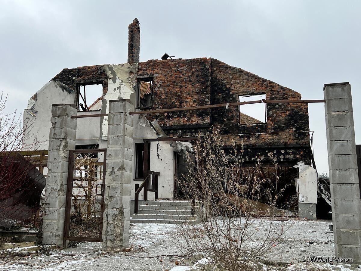 被害を受けた家屋