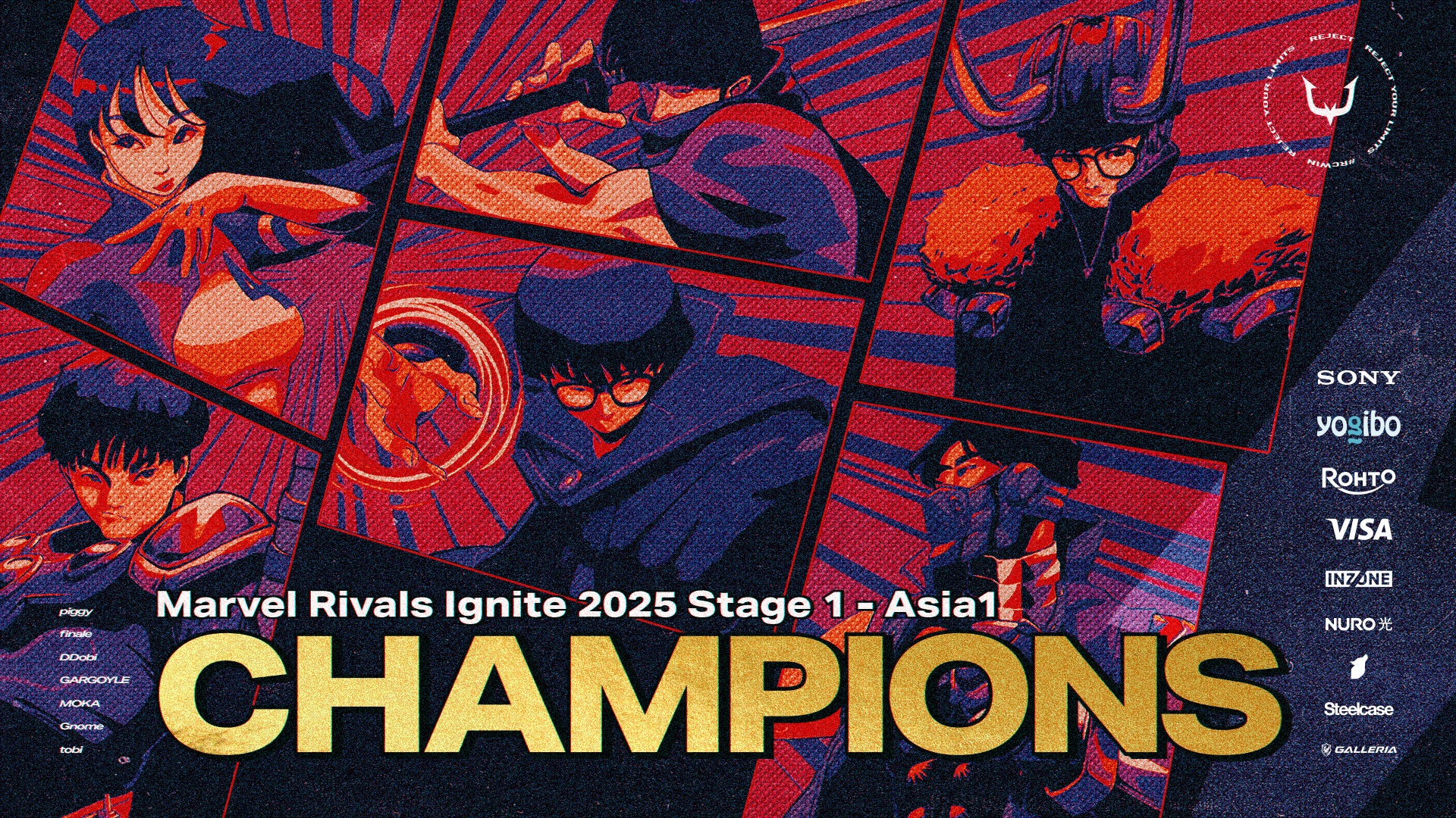 プロeスポーツチーム「REJECT」Marvel Rivals部門が『Marvel Rivals IGNITE 2025 Stage 1 ...