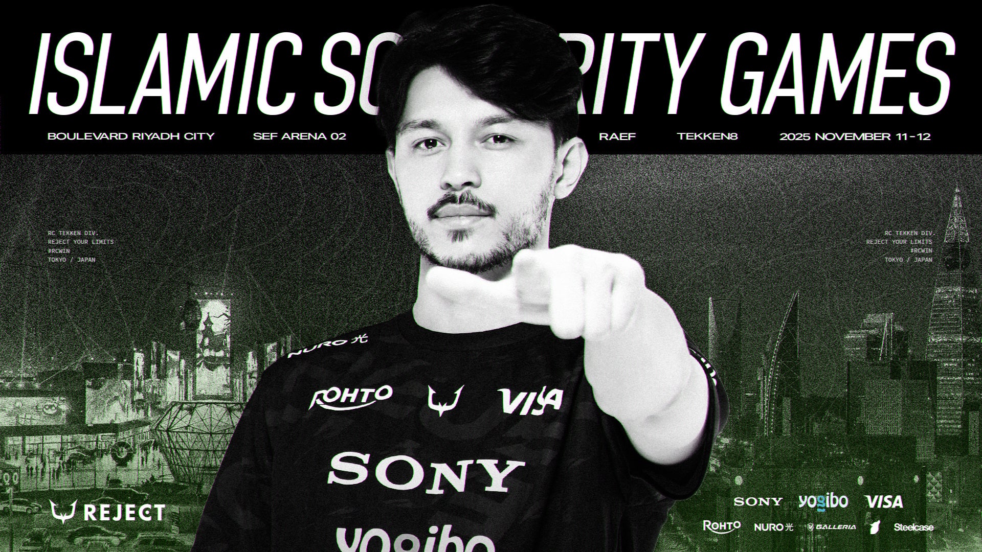 REJECT鉄拳部門、国際大会へ！サウジ代表Raef選手出場