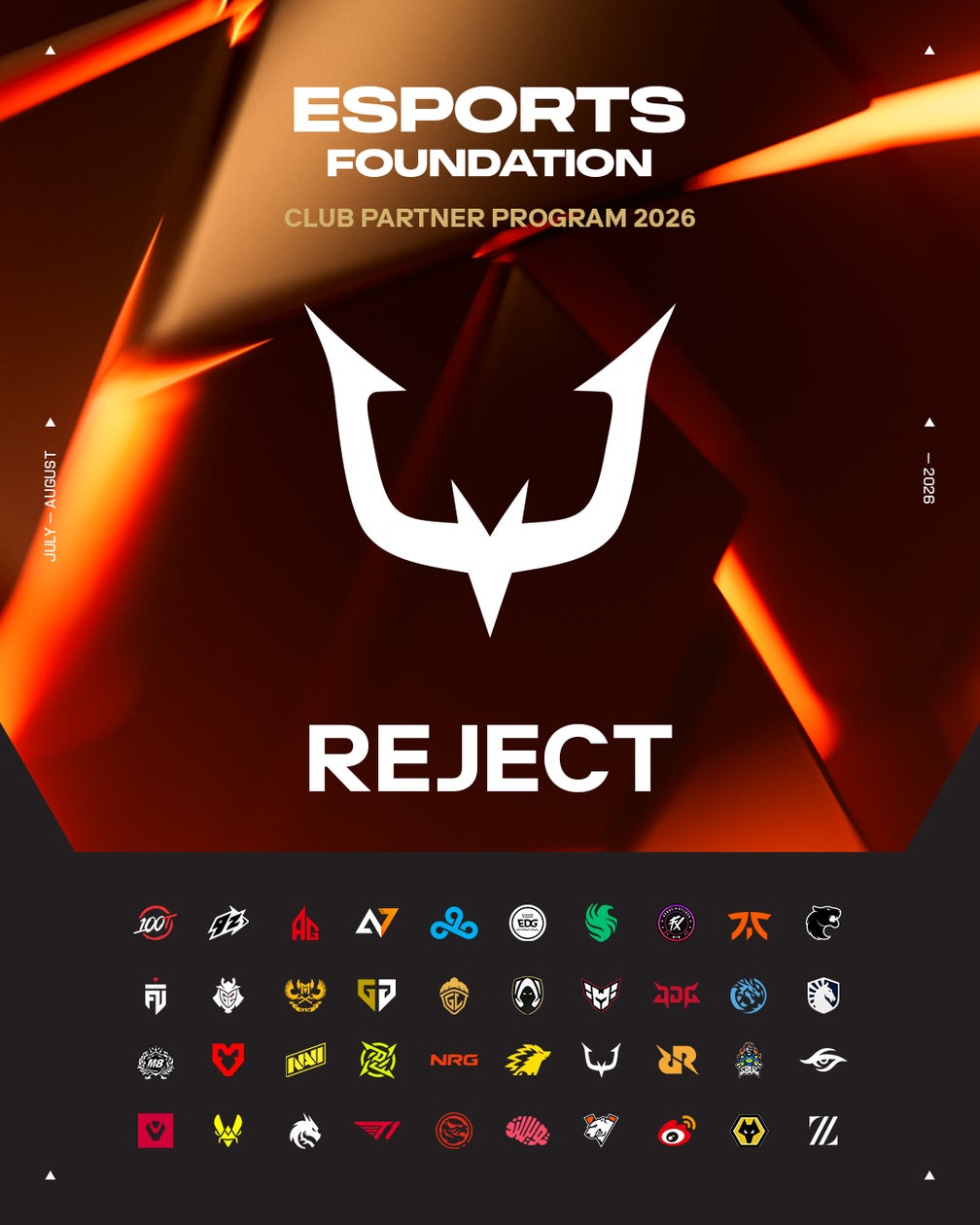 REJECT、EWC 2026公式パートナー!世界へeスポーツの魅力を発信 REJECT、EWC 2026公式パートナー!世界へeスポーツの魅力を発信