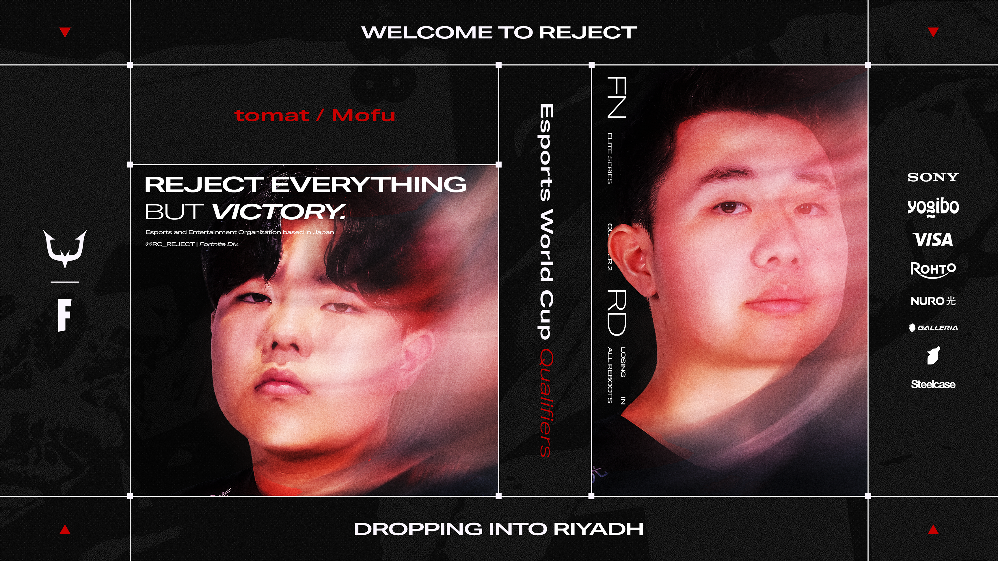 REJECT Fortnite部門に世界大会出場選手が加入！