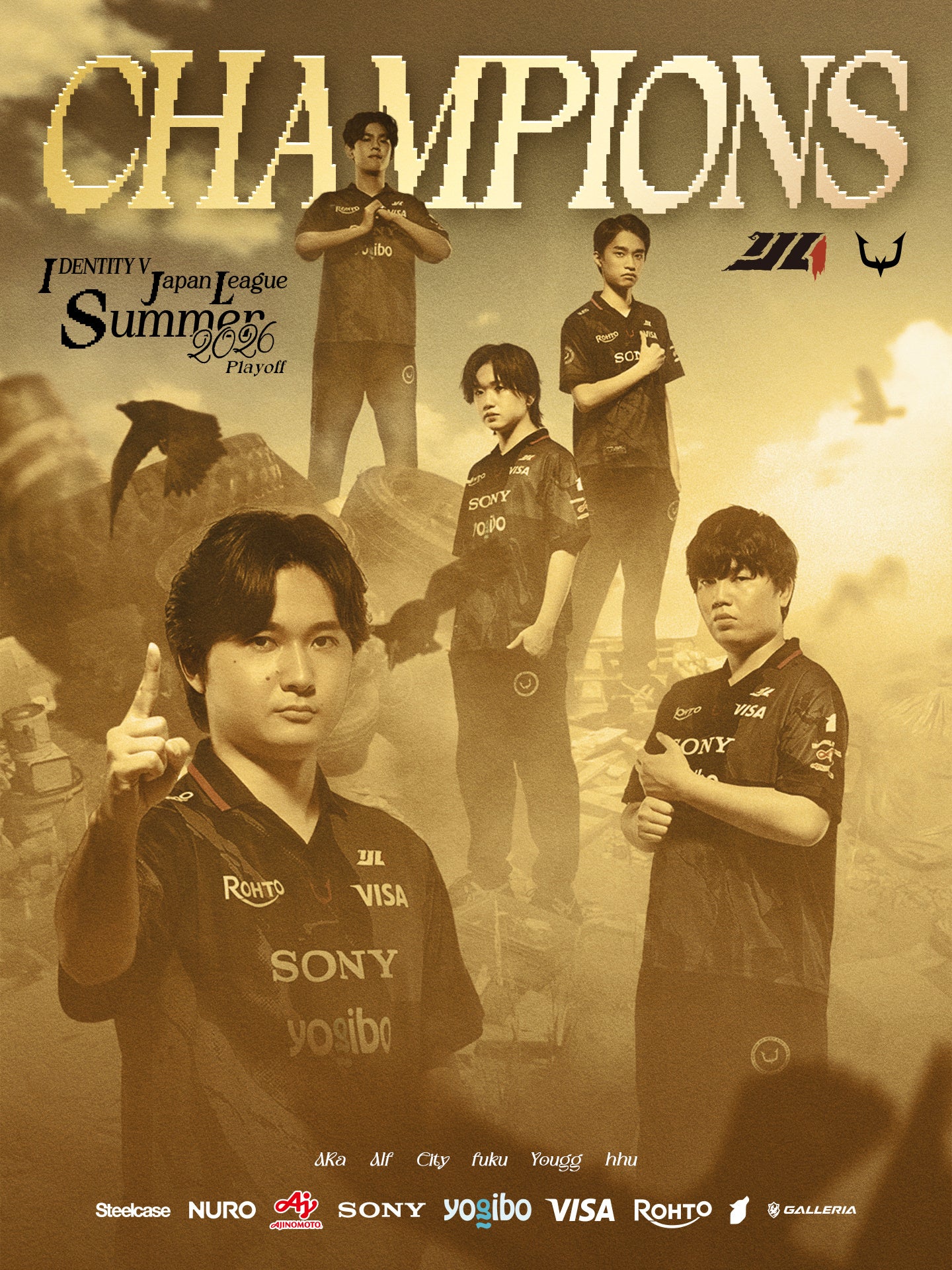 eスポーツ「REJECT」第五人格部門、世界大会出場権かけIJL夏決勝で優勝！