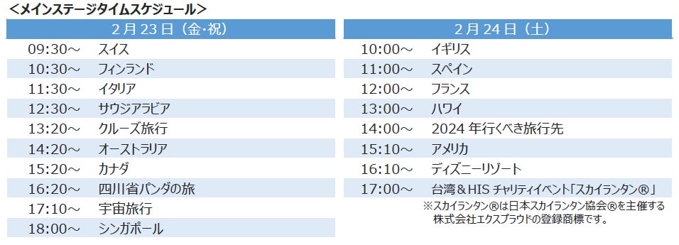 HIS大感謝祭2024年開催!旅の魅力再発見イベント HIS大感謝祭2024年開催!旅の魅力再発見イベント