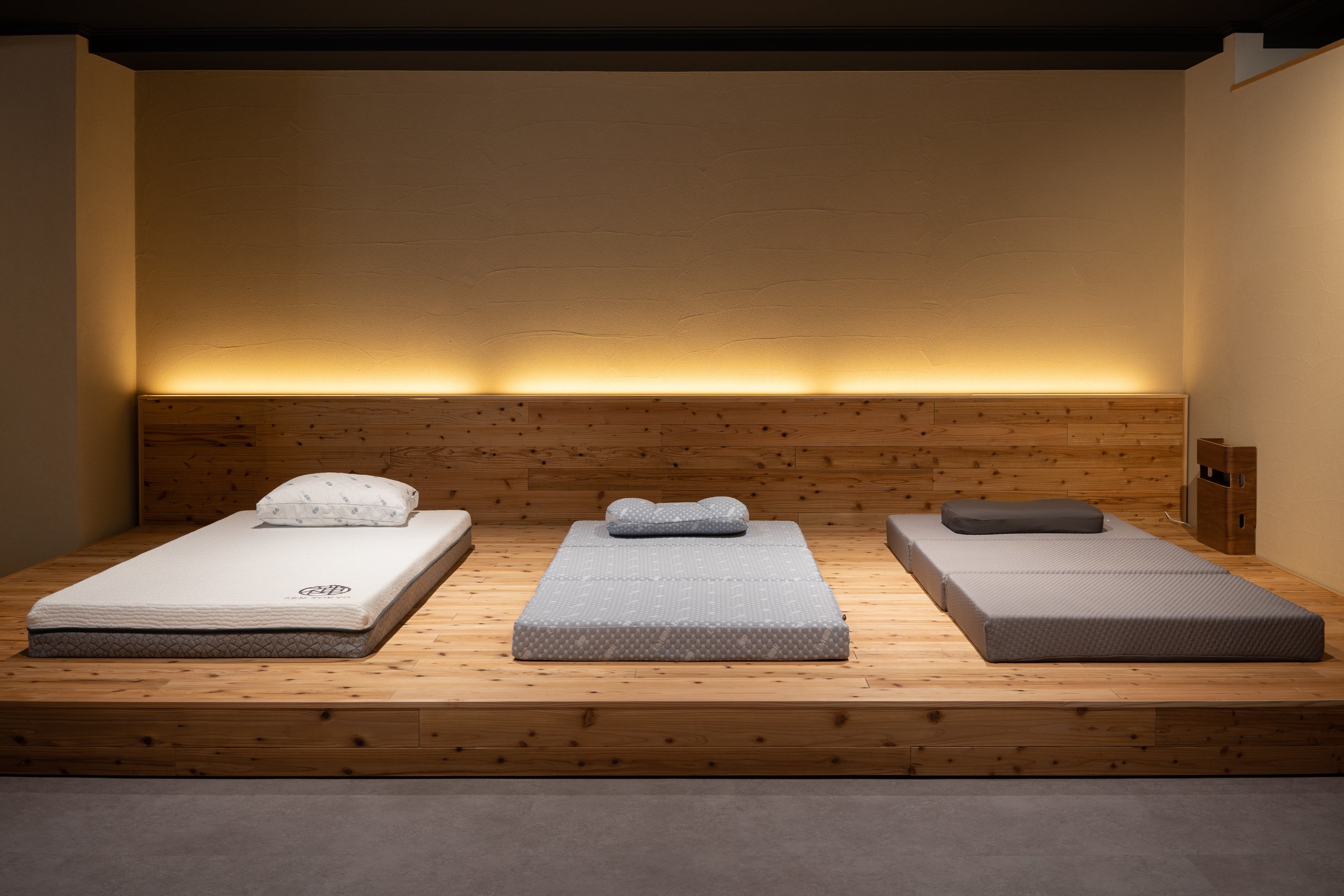 常時複数のマットレスをご用意