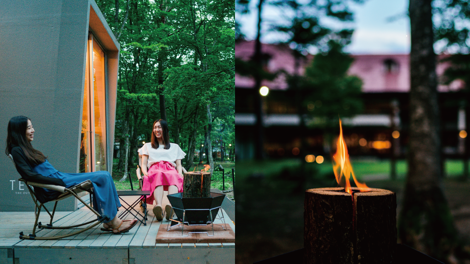 TENARデッキと焚き火イメージ