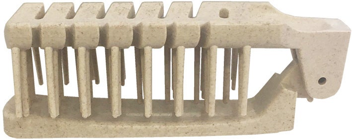 ムギ由来バイオマス由来含有プラスチックのヘアブラシ