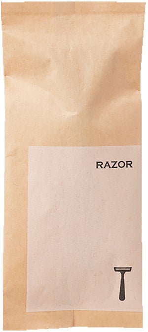 カミソリ包材（紙製）
