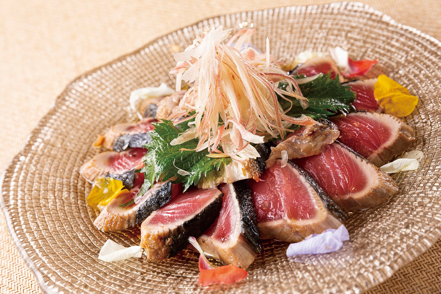 かつおの和のカルパッチョ