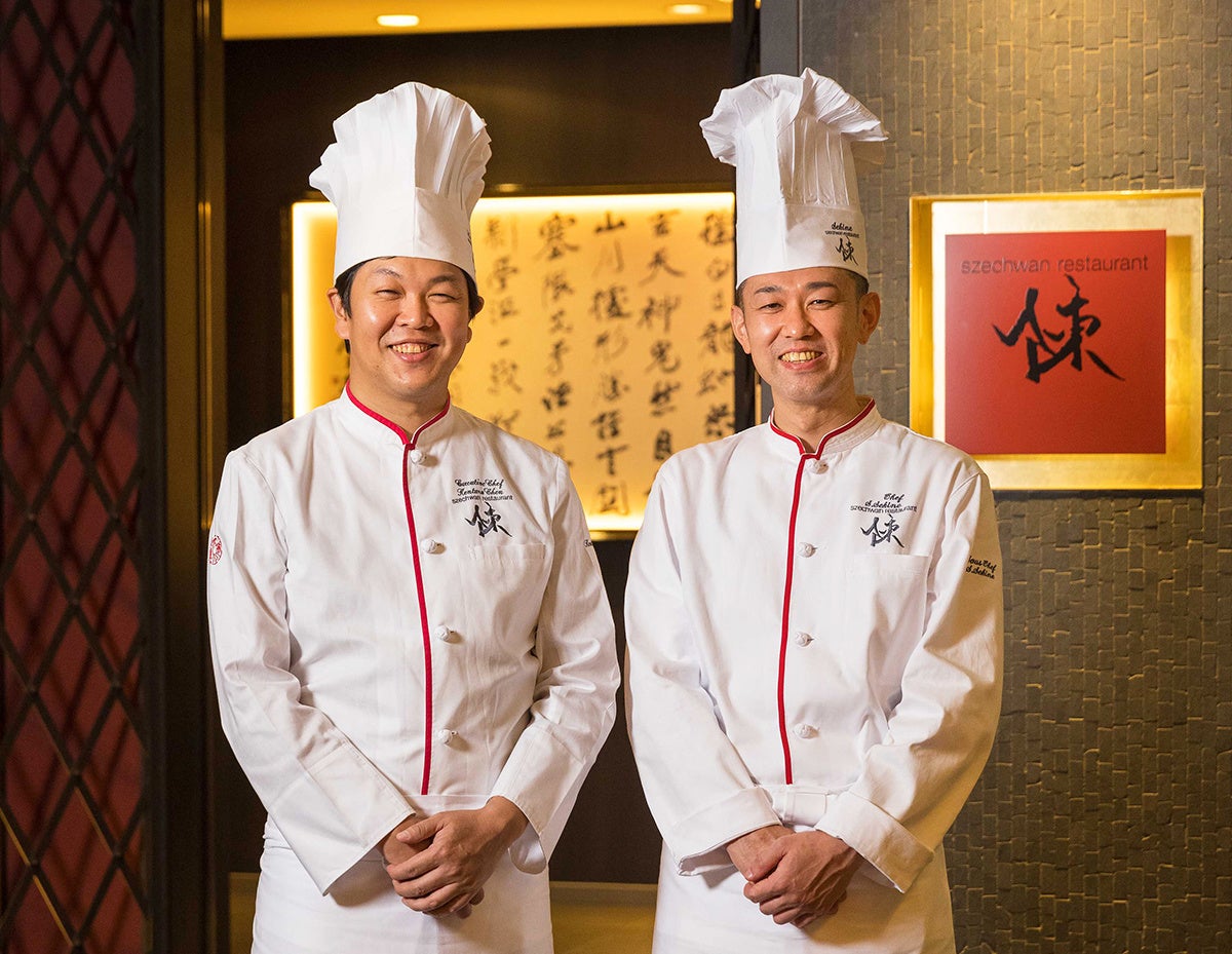 オーナーシェフ 陳 建太郎（写真左）、料理長 関根 忍（写真右）