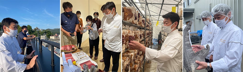 ※生産者の方々とシェフ・田面山