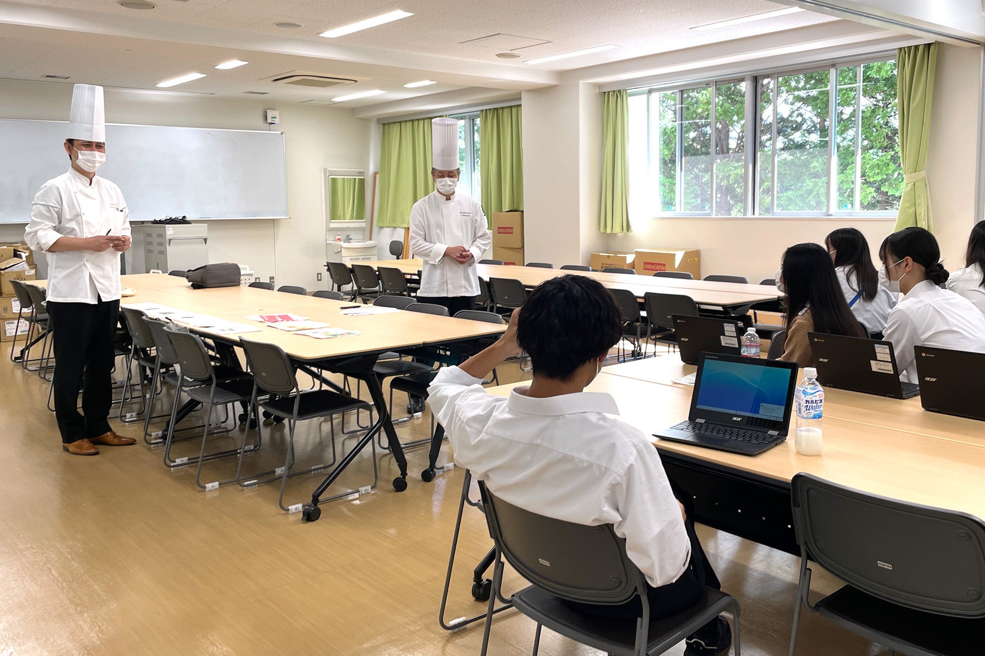 訪問授業の様子