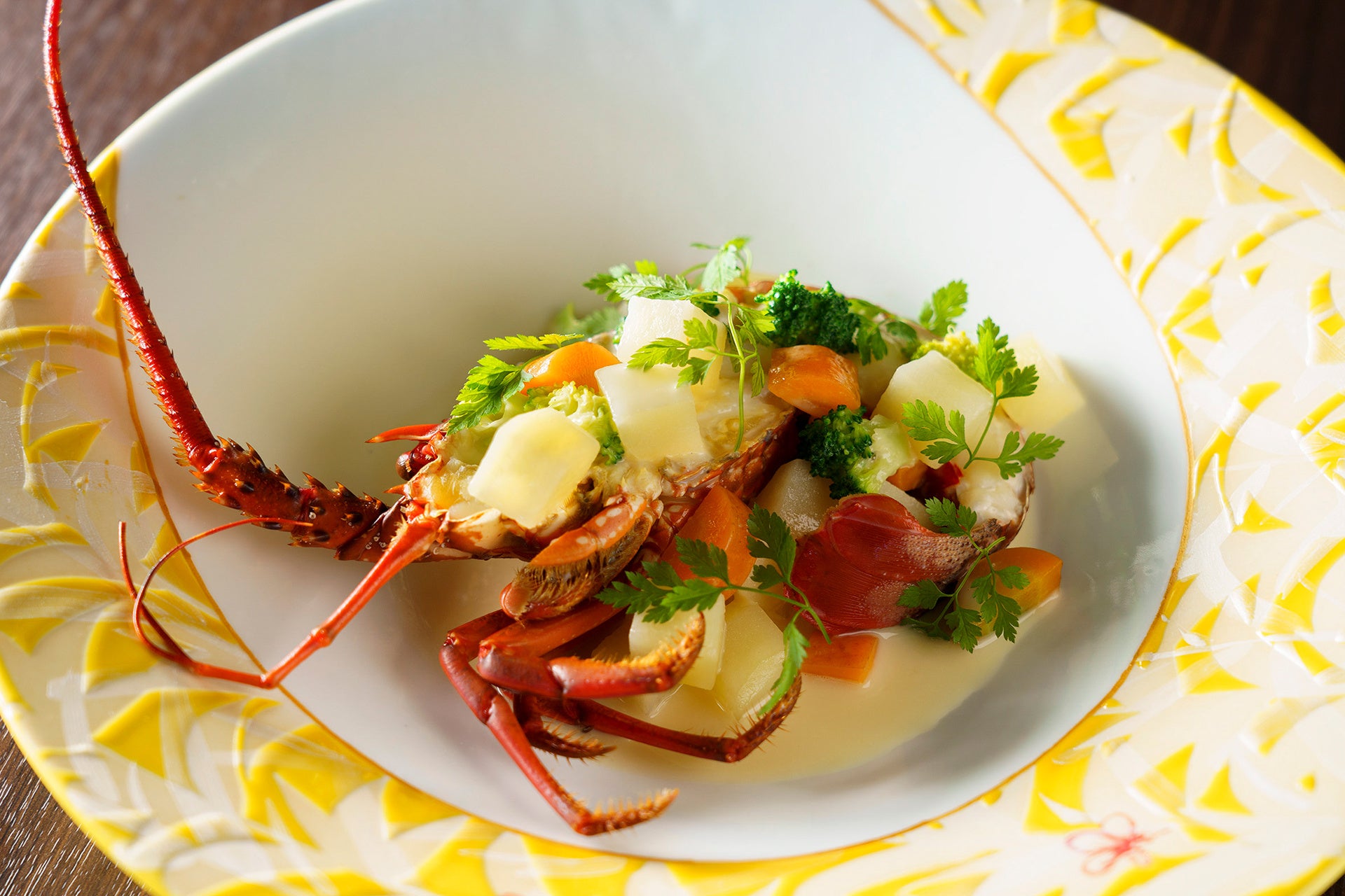 伊勢海老と野菜のコトリヤード“番所スタイル”