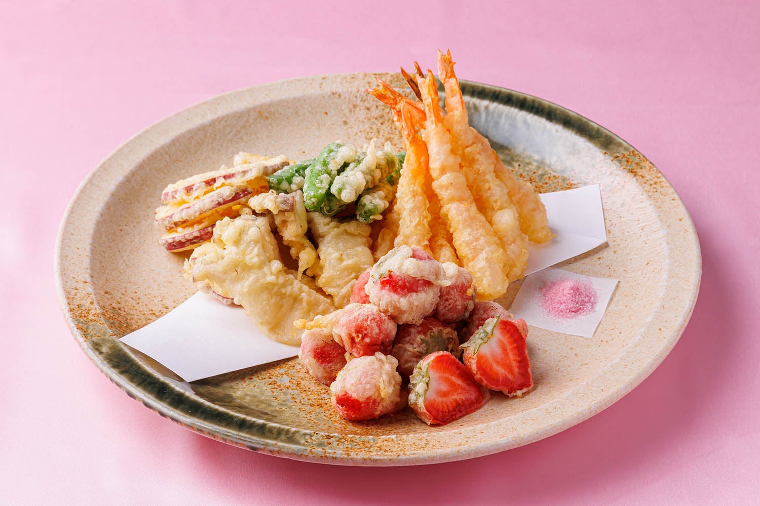 ▲いちごの天ぷら