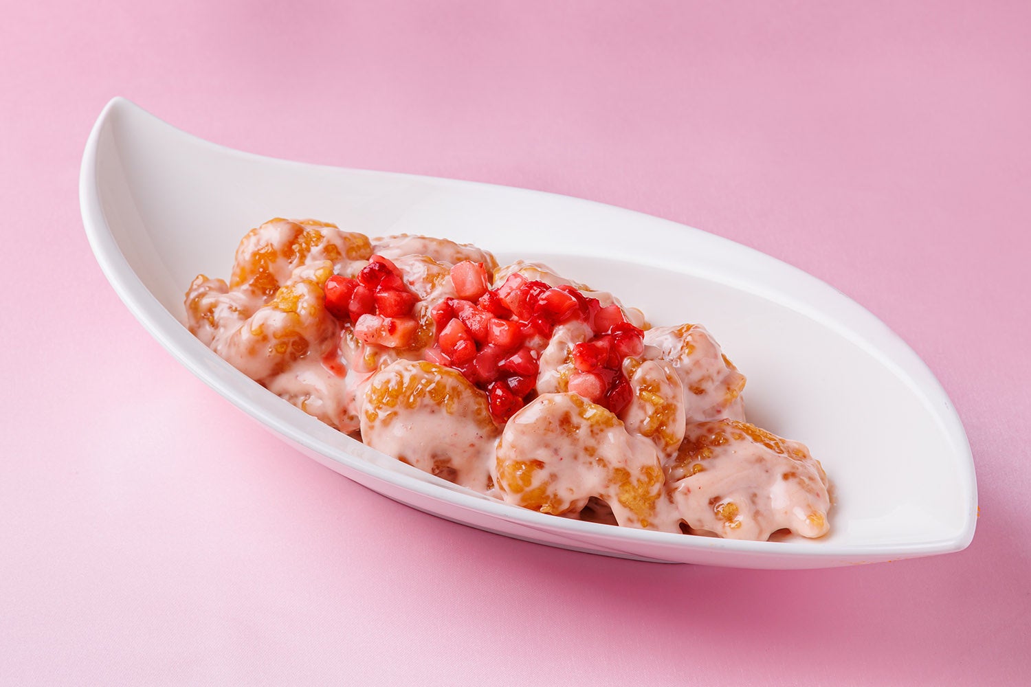 ▲いちごの海老マヨネーズ