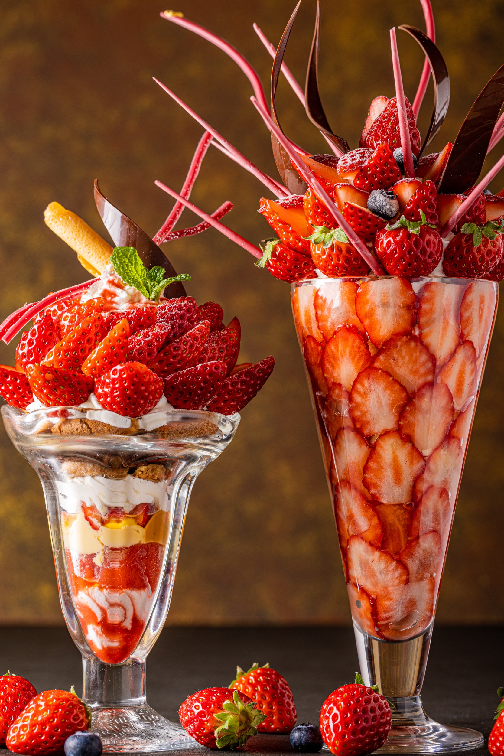 期間限定・紅ほっぺのいちごパフェ