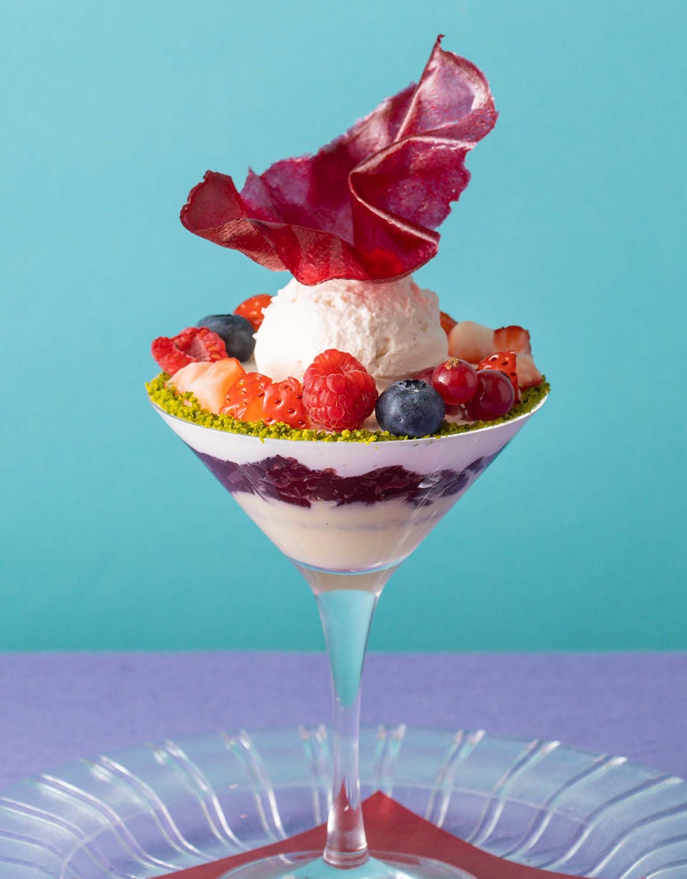 オプションメニュー「ベリーのサヴァランパフェ」