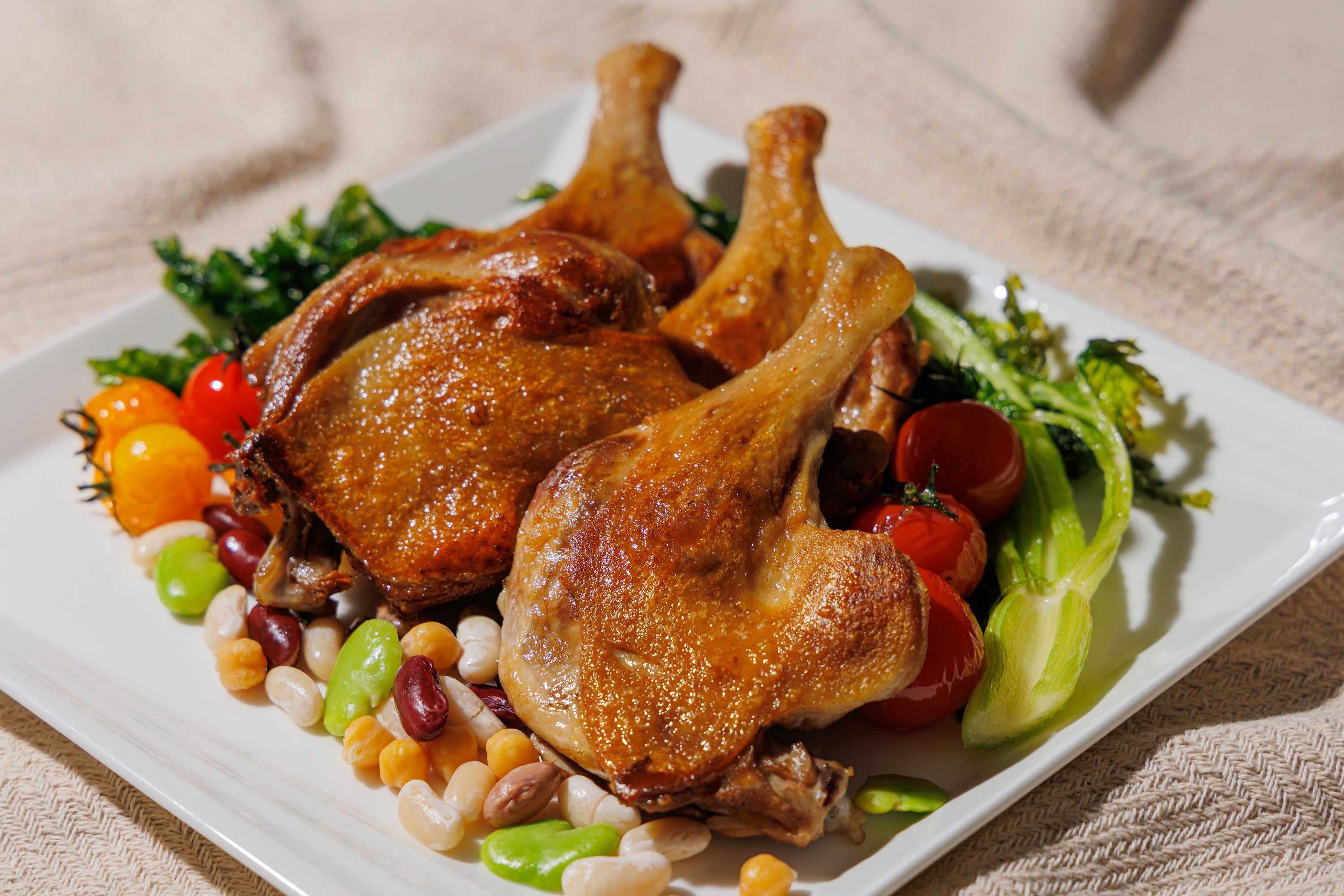 ▲鴨肉のコンフィ