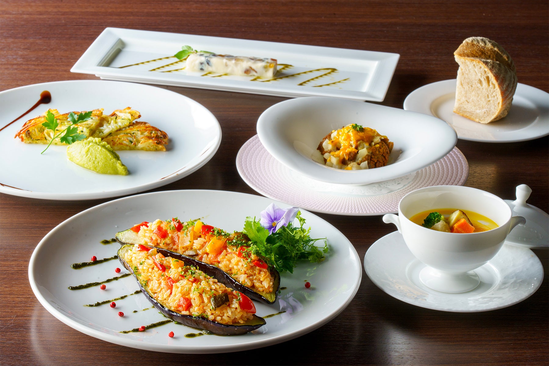 VEGANディナーコース例