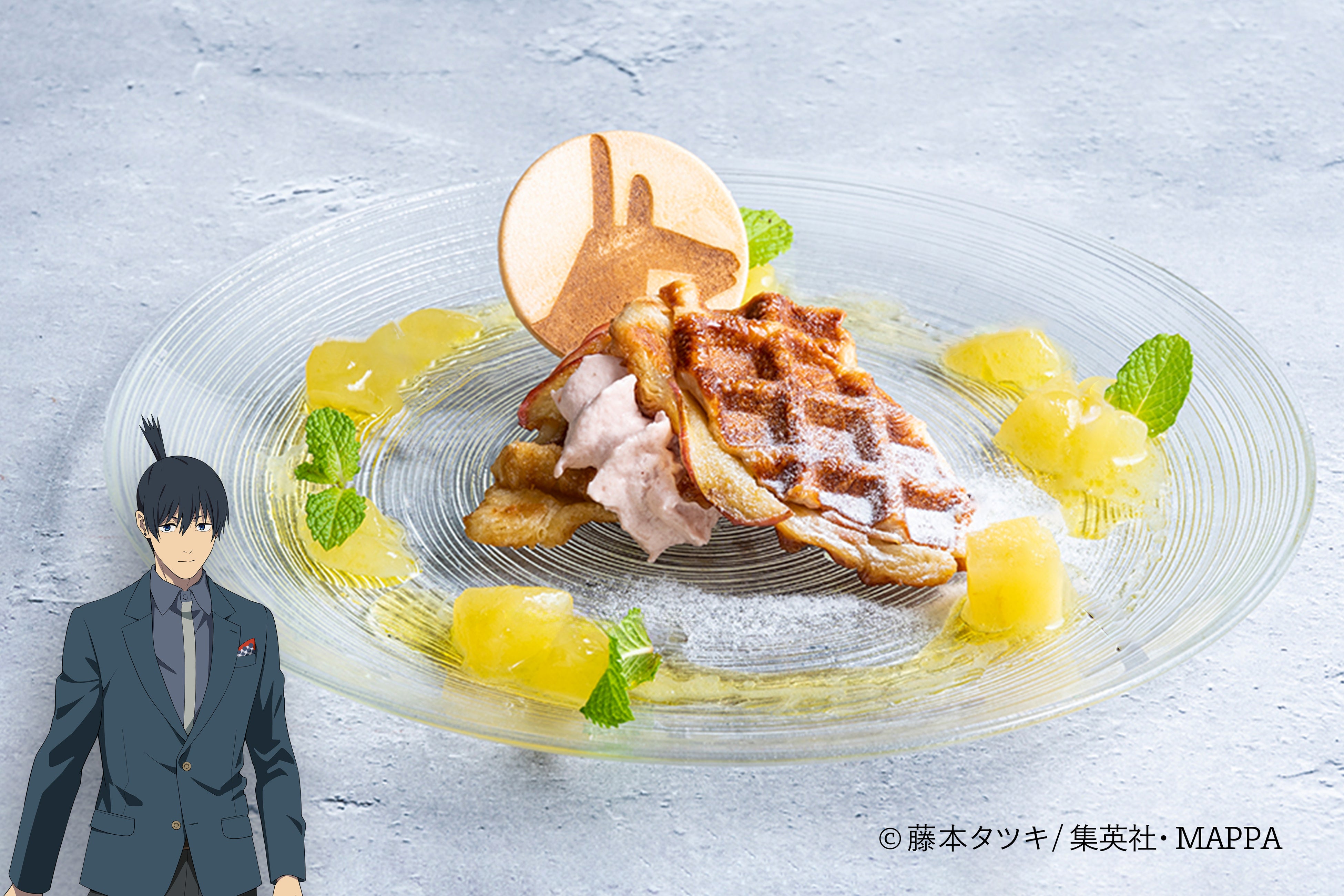 『早川アキ』のクロワッサンワッフル ～アップル”コン”ポート添え