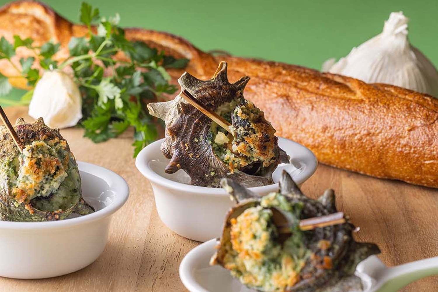 「姫サザエの旨煮　香ばしガーリック」