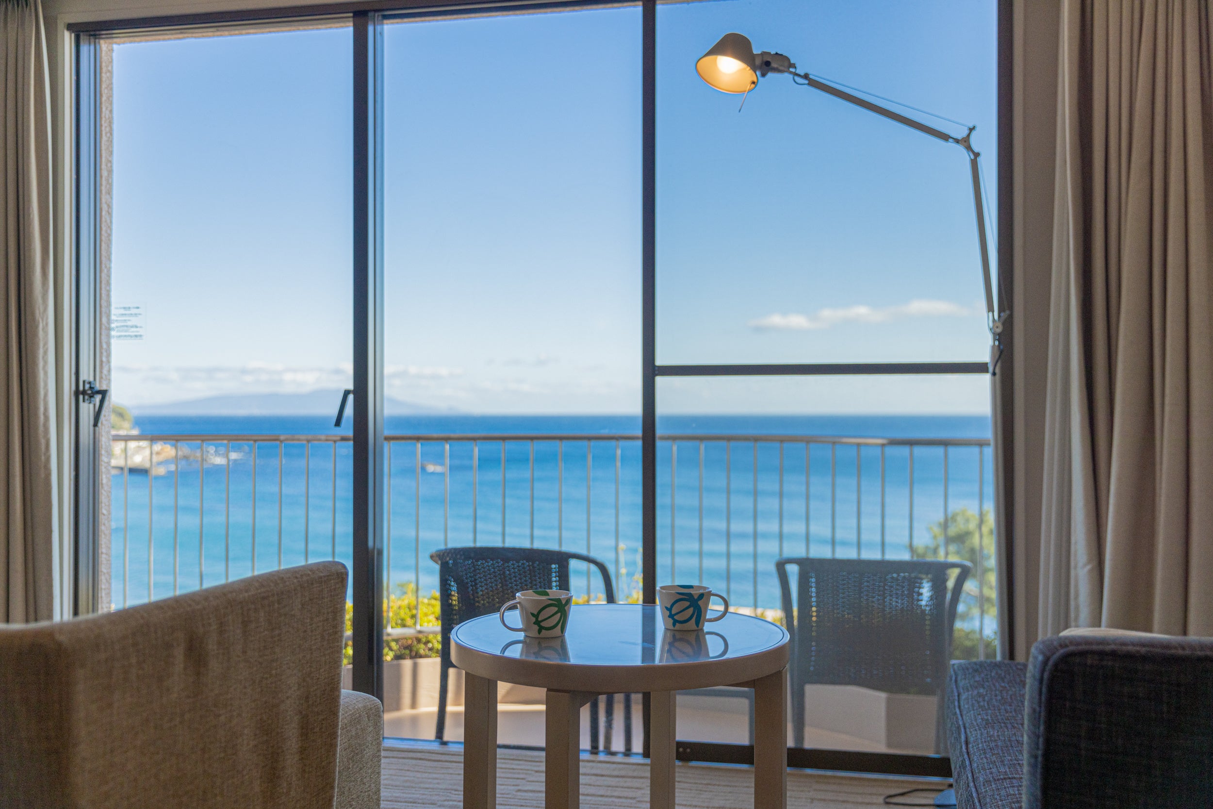 オーシャンビューの客室