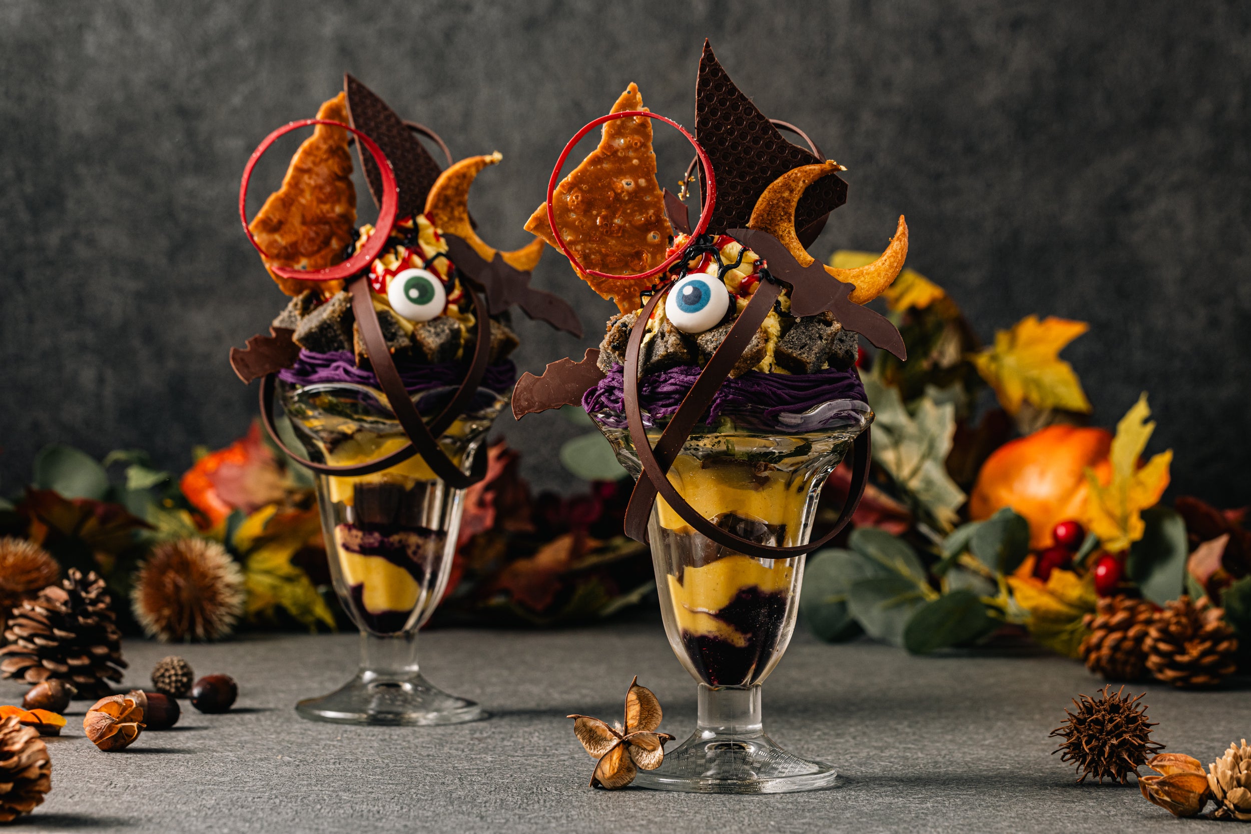 ハロウィンパフェ全景・横