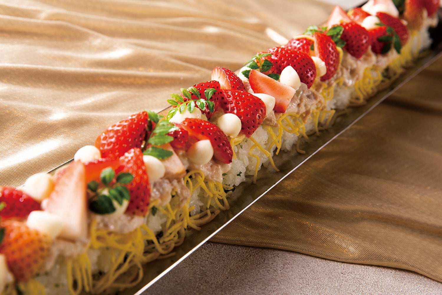 いちご畑のちらし寿司