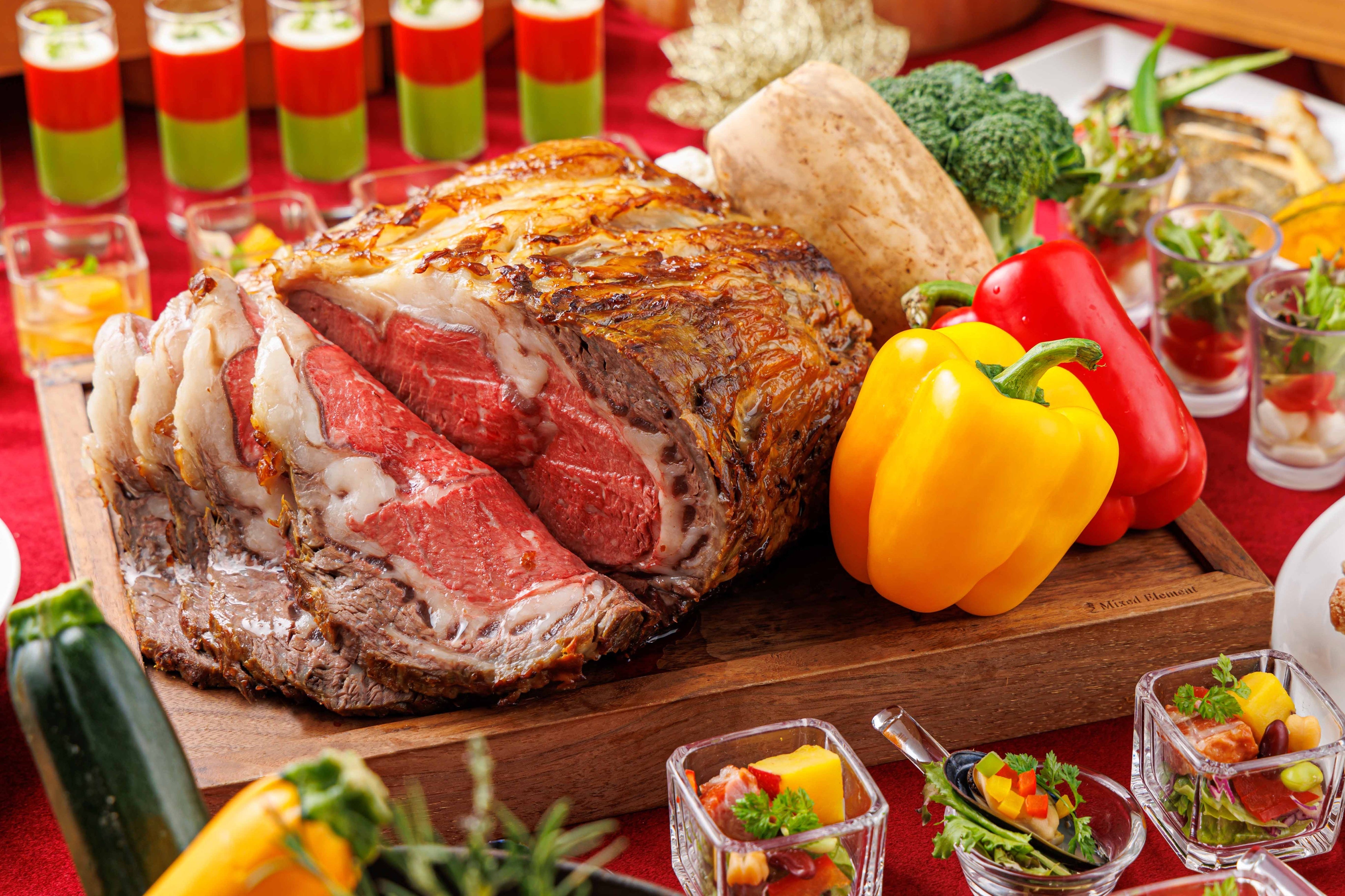 ▲国産牛のローストビーフ