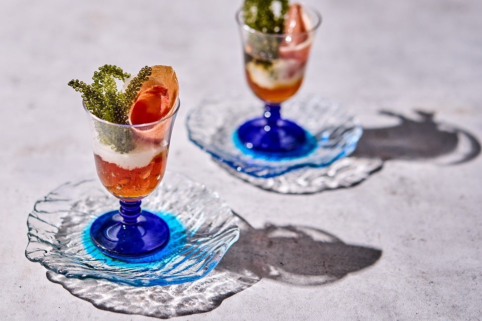 スペシャルディッシュ「海ぶどうのコンソメジュレ風　シークワーサー風味」