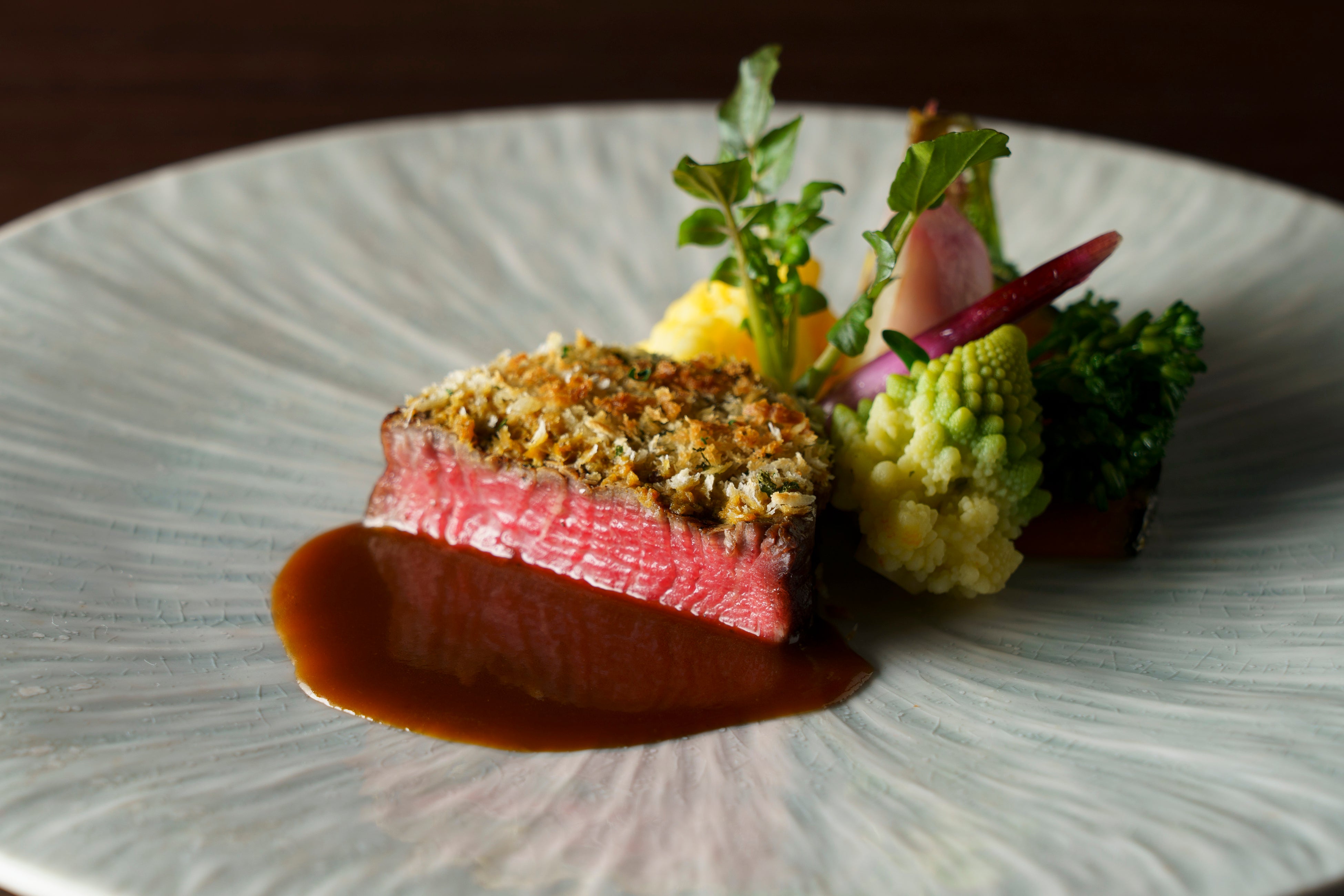 ガラディナー献立例／希少「伊豆ひらい牧場」の伊豆牛フィレ肉のグリル