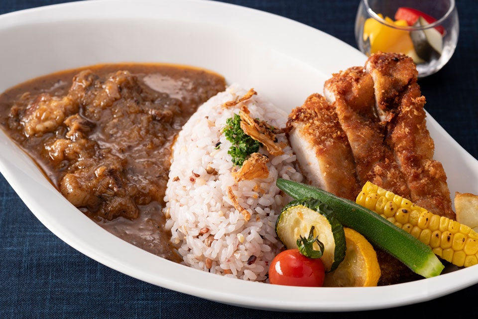 京都府産日吉ポークのスパイシーカツカレー～十六穀米～