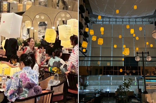 高さ15mの屋内空間でスカイランタンが舞う「七夕ランタンナイト」、今年も吉祥寺エクセルホテル東急で開催 高さ15mの屋内空間でスカイランタンが舞う「七夕ランタンナイト」、今年も吉祥寺エクセルホテル東急で開催