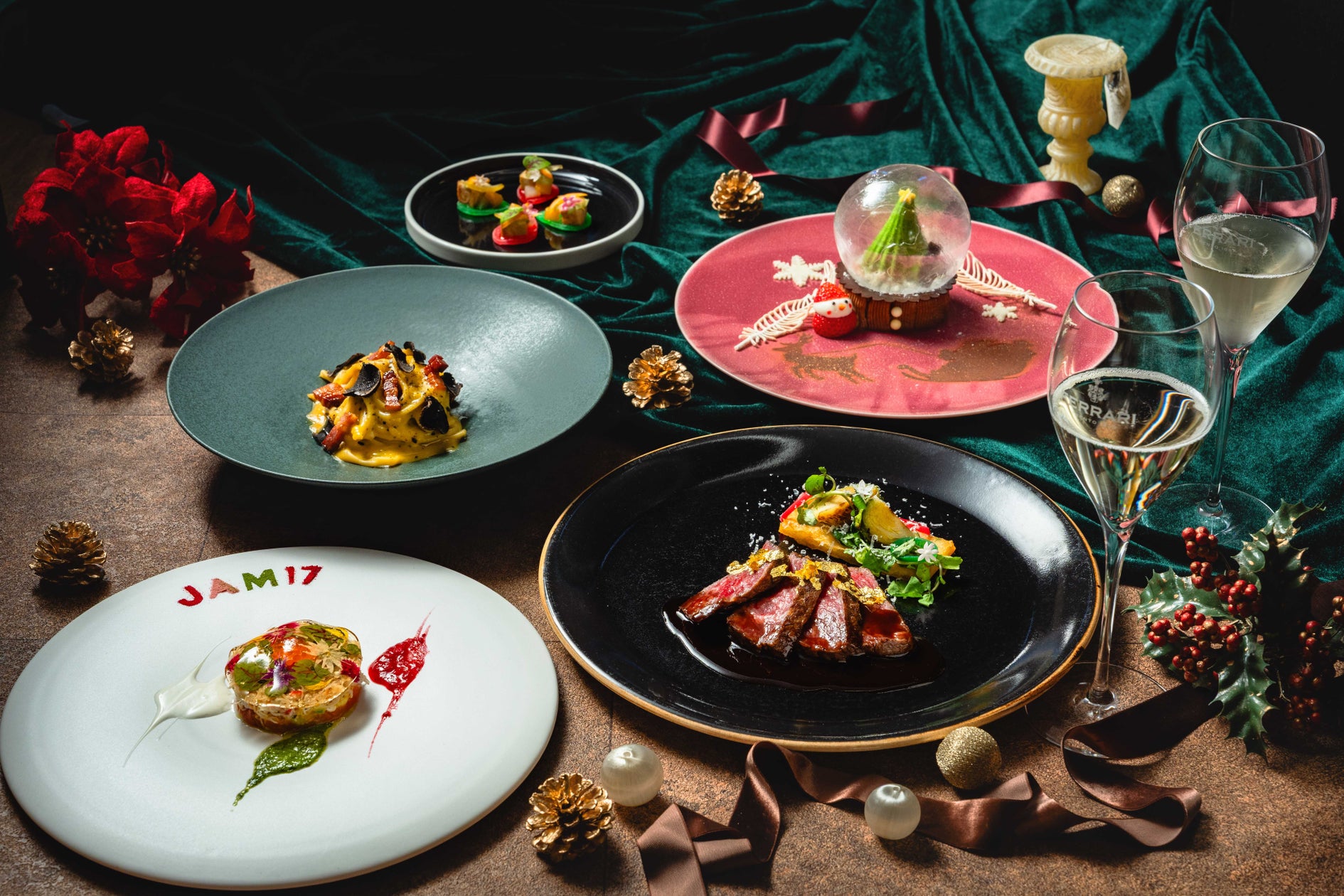 【横浜桜木町ワシントンホテルDINING&BAR「BAYSIDE」】光の街・横浜みなとみらいで叶える贅沢なひととき特別な夜を彩る「クリスマスディナーコース」を3日間限定にて提供