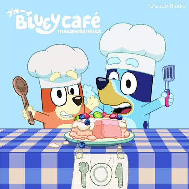 AZABUDAI HILLS CAFE 的 Bluey 限定咖啡活动