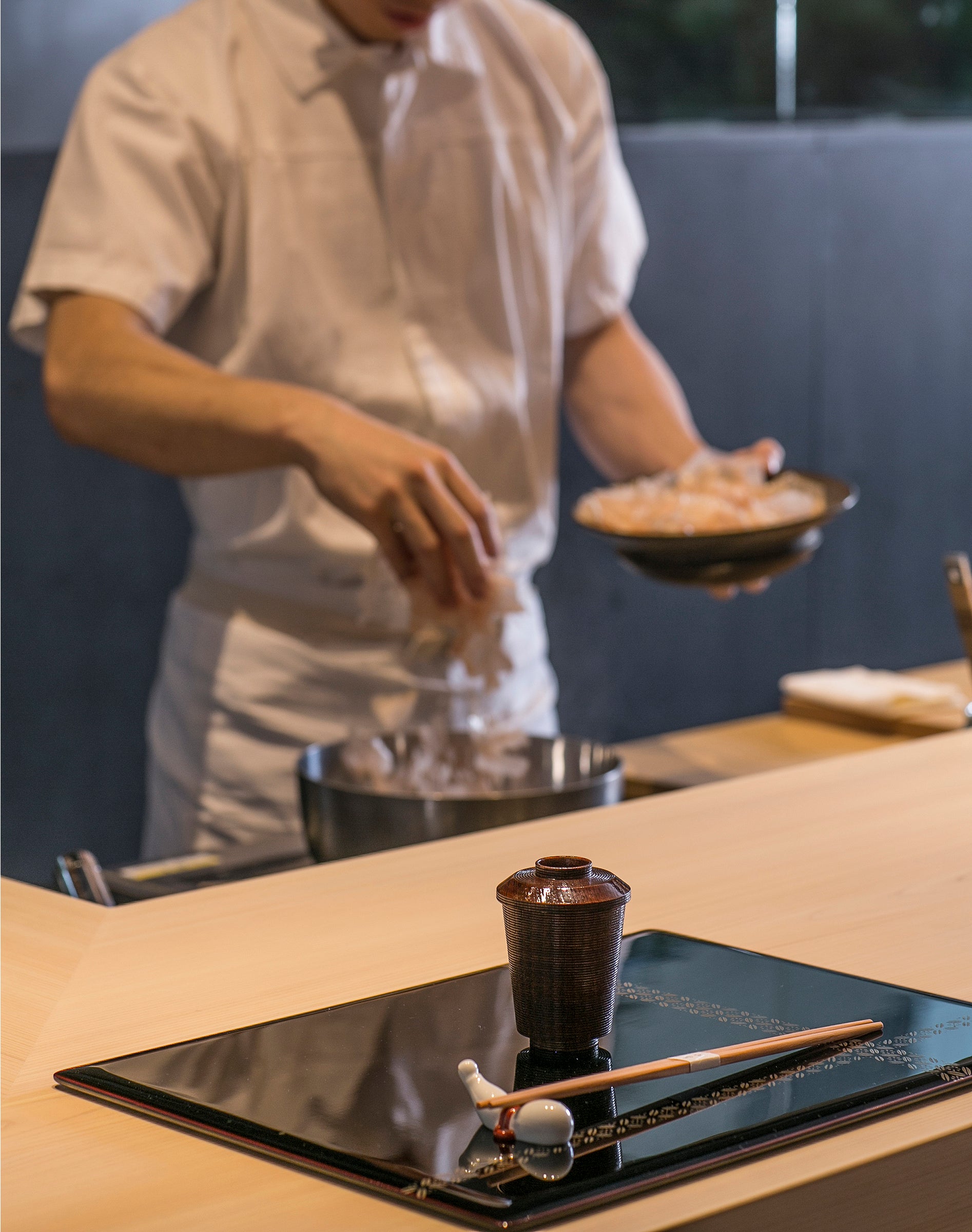 コースの前に必ず供される出汁