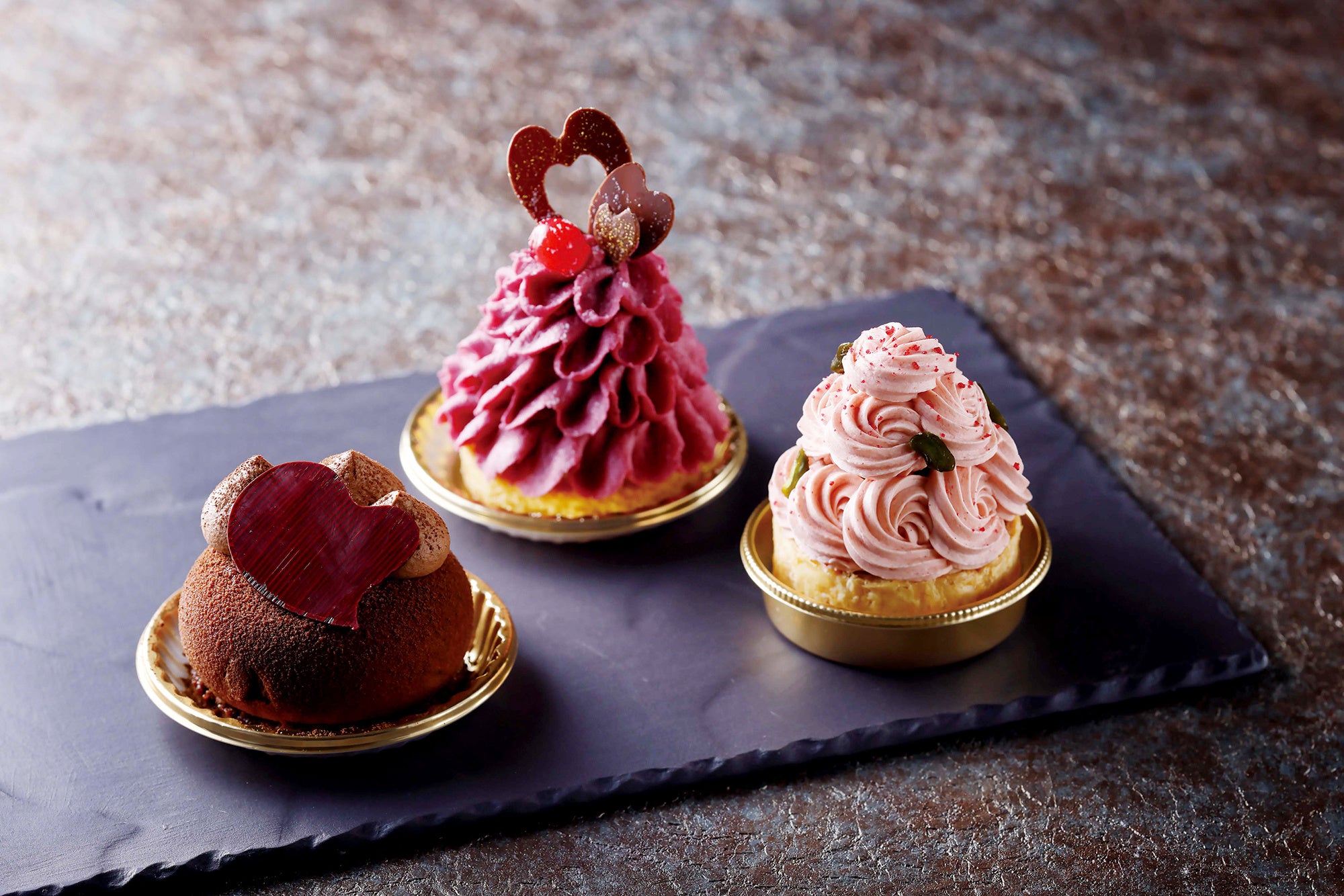 バレンタインカットケーキ