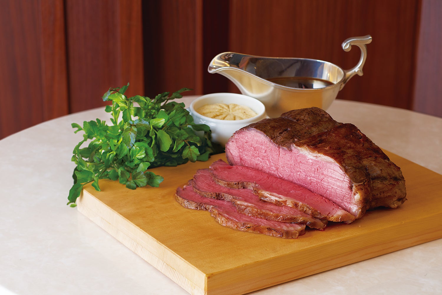 P：ローストビーフ