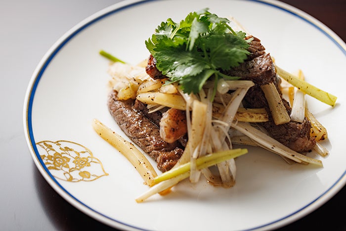 和牛の黒胡椒炒め