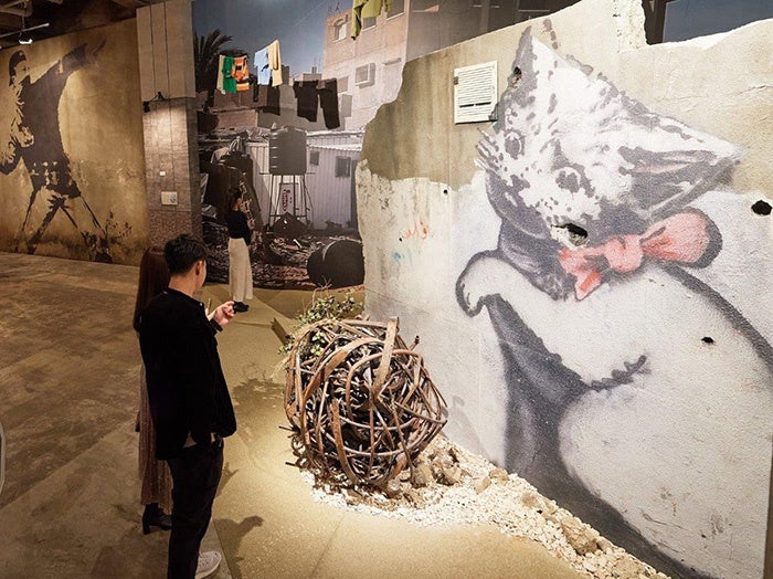 街並み再現※展示写真は東京会場